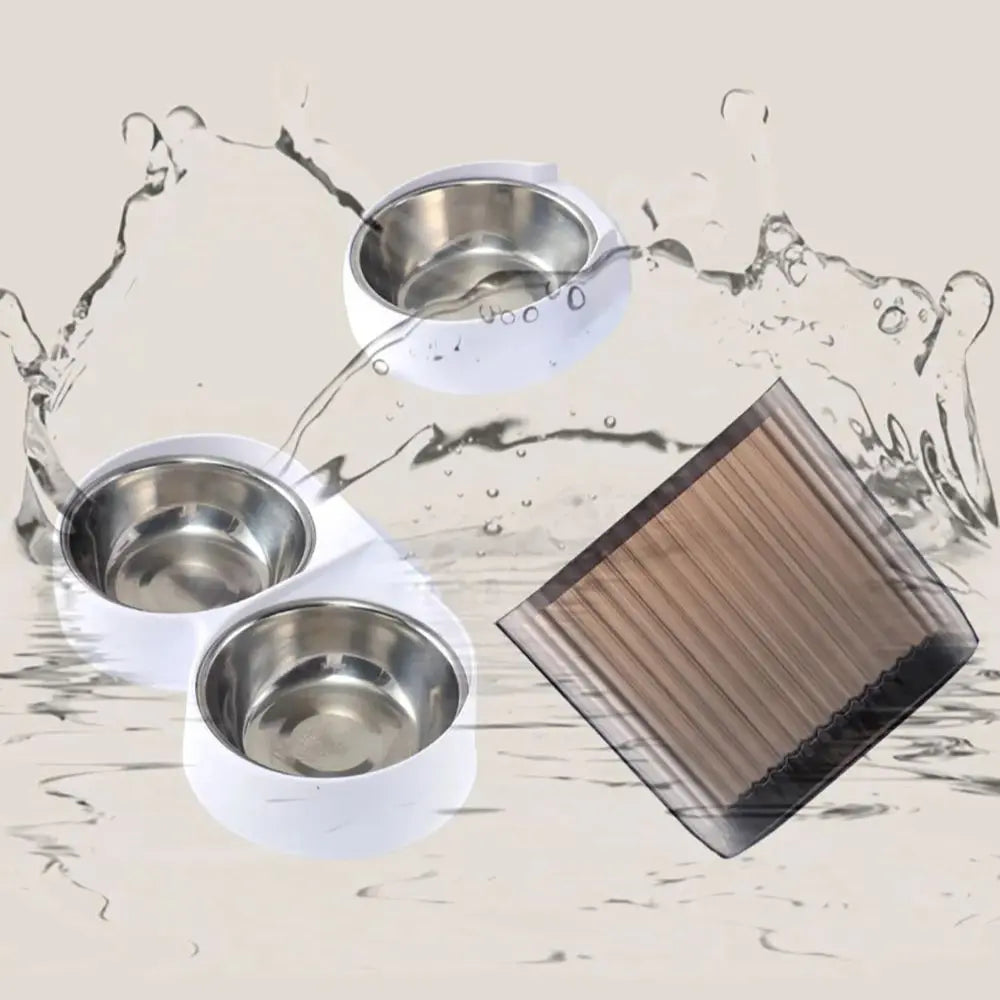 5L Smart Automatic Pet Feeder with Camera – Dual Bowls, HD Video, Voice Recording & App Control for Cats & Dogs
