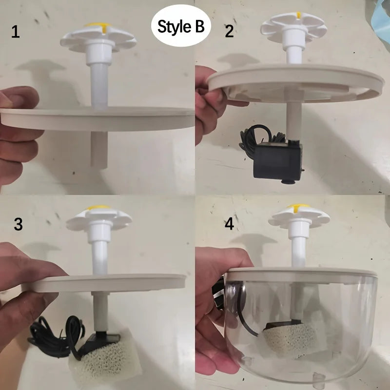 USB Electric Pet Water Fountain β Silent Automatic Drinking Dispenser with Filter for Cats & Small Dogs