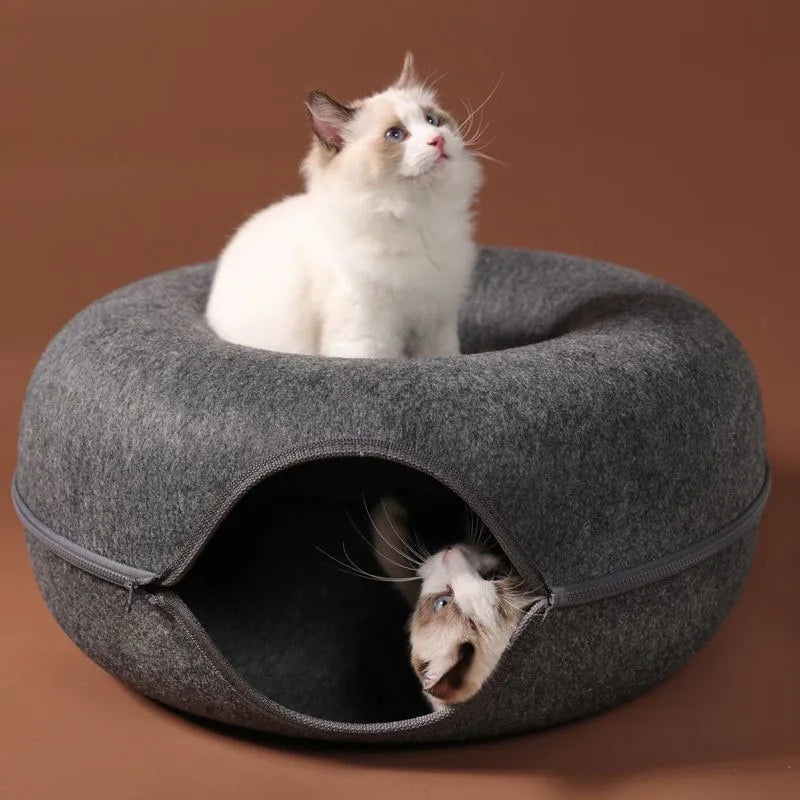 DONUT CAT TUNNEL BED