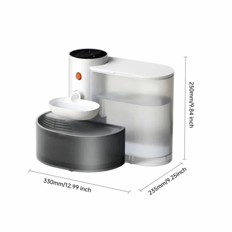 3L Smart Automatic Pet Water Dispenser – Rechargeable Silent Fountain with LCD Display for Cats & Dogs