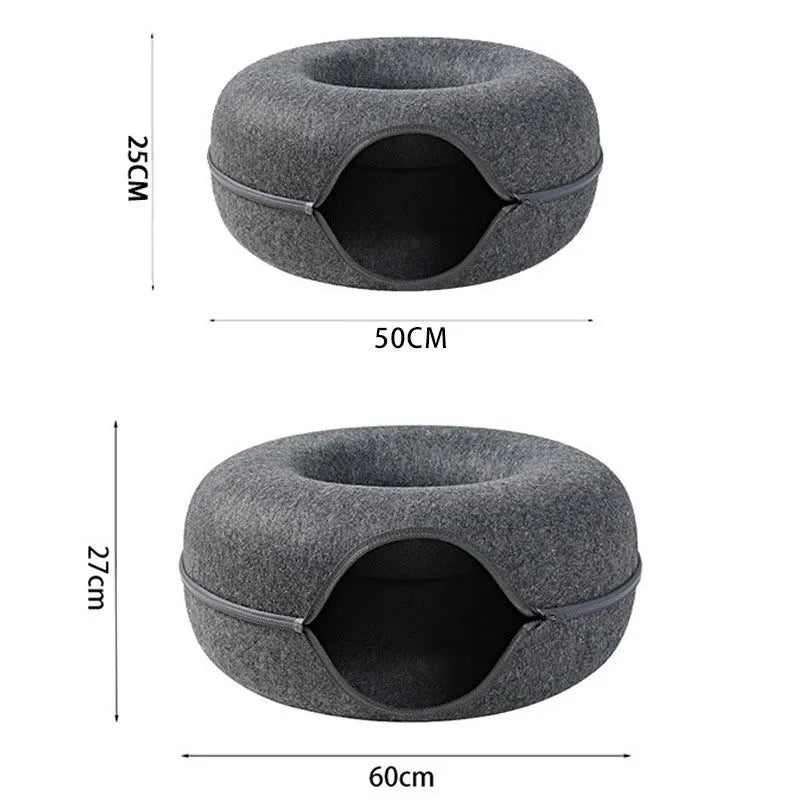 DONUT CAT TUNNEL BED