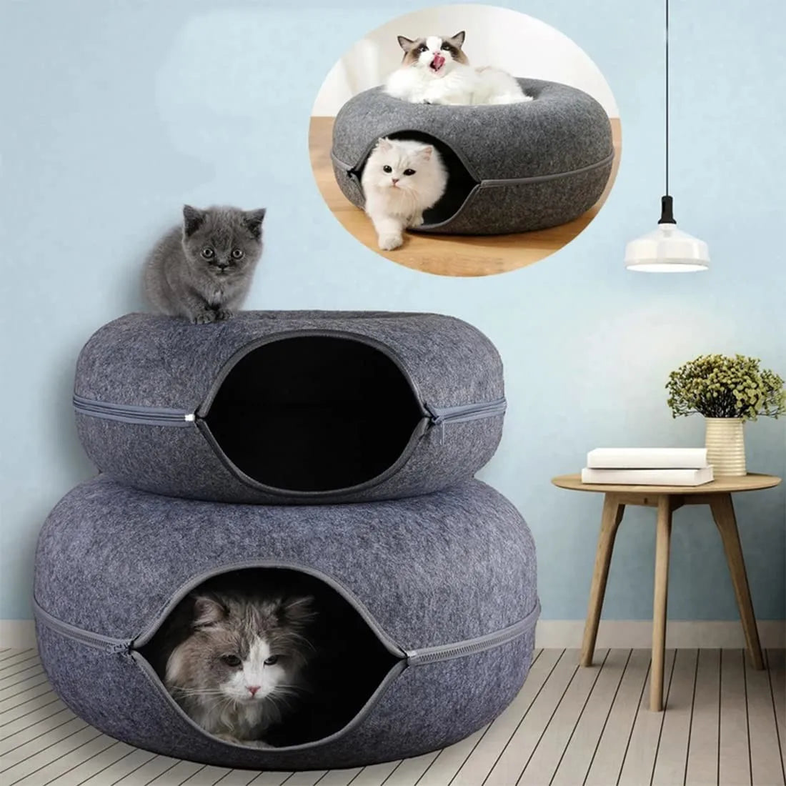 DONUT CAT TUNNEL BED