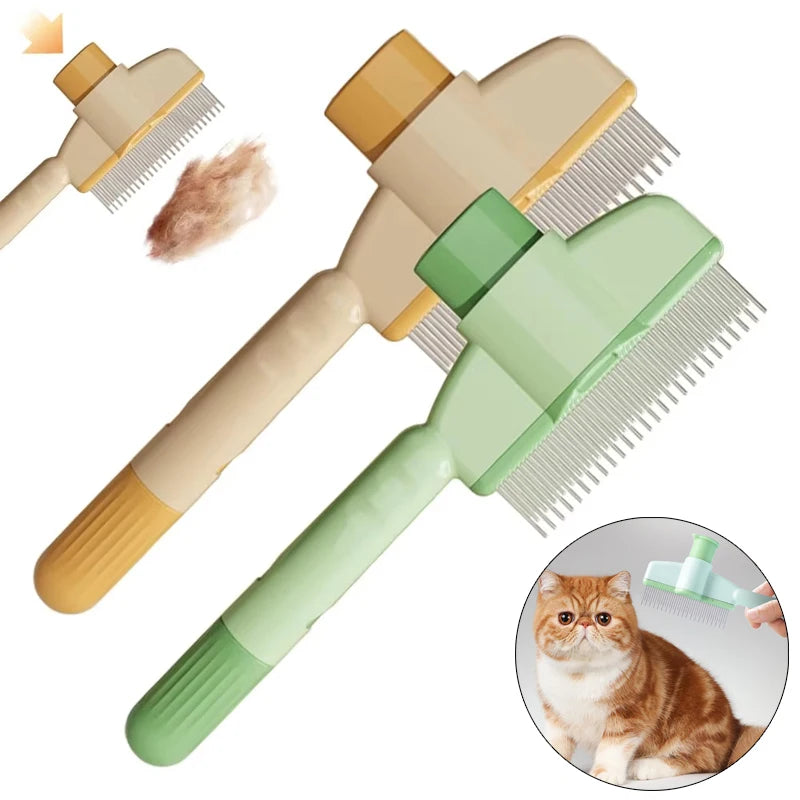 Professional Cat Grooming & De-Shedding Comb – Open Knot Massage Brush for Cats & Kittens