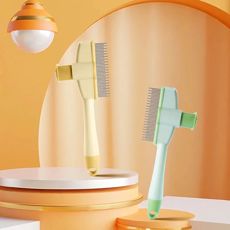 Professional Cat Grooming & De-Shedding Comb – Open Knot Massage Brush for Cats & Kittens