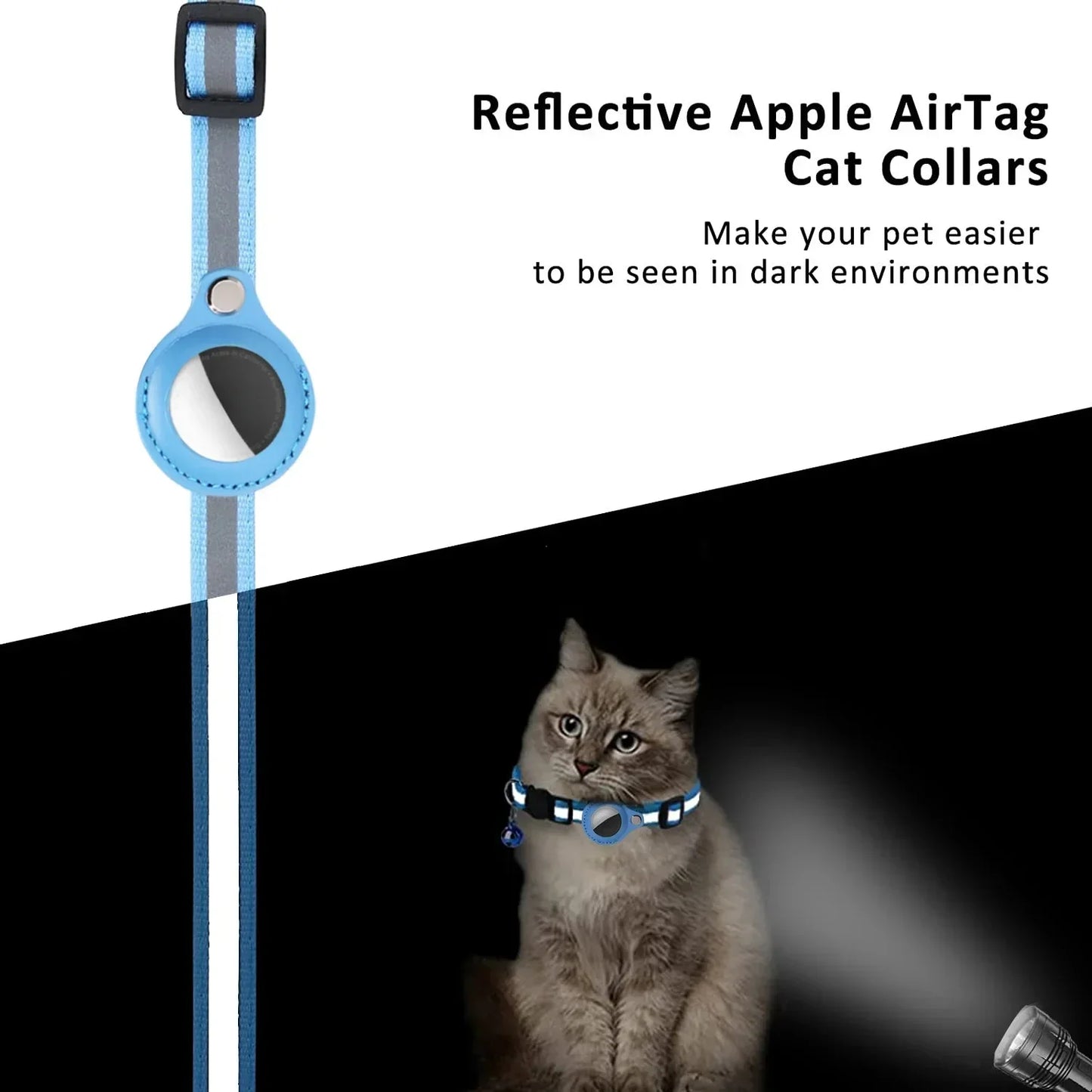 REFLECTIVE AIRTAG CAT COLLAR