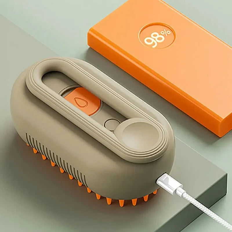 3-in-1 Cat Steam Grooming Comb – Spray, Massage & Hair Removal Tool