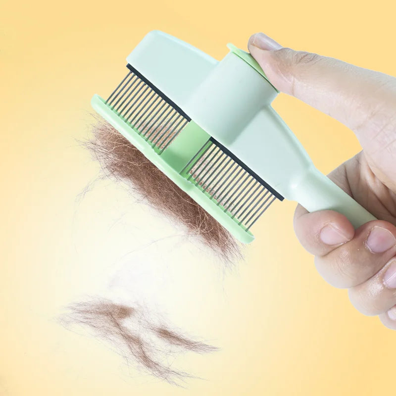 Professional Cat Grooming & De-Shedding Comb – Open Knot Massage Brush for Cats & Kittens