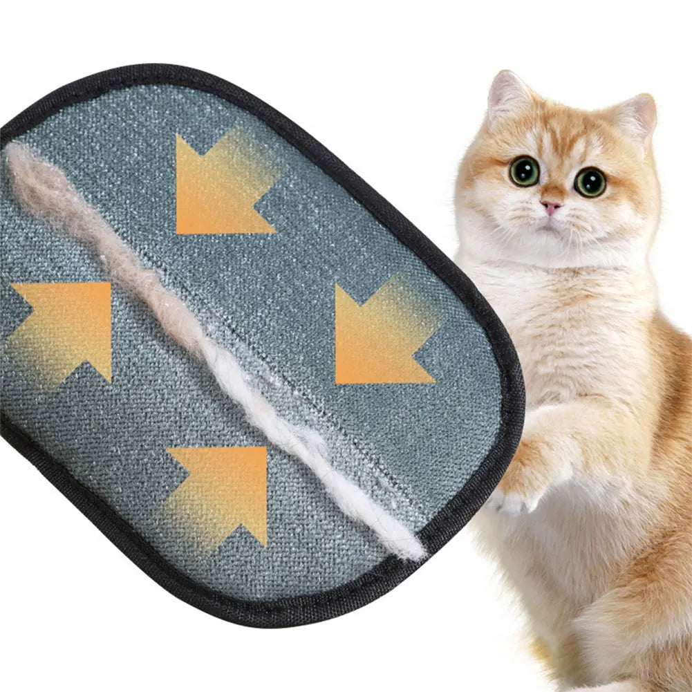 Pet Grooming Glove – Double-Sided Deshedding Mitt for Dogs, Cats & Rabbits (Long, Short & Curly Hair)