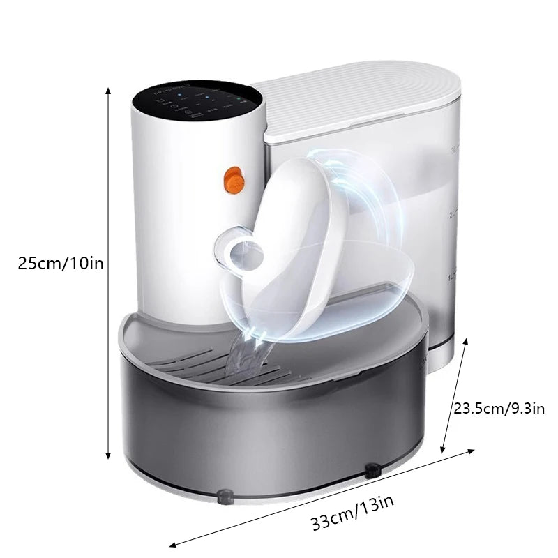 3L Smart Automatic Pet Water Dispenser – Rechargeable Silent Fountain with LCD Display for Cats & Dogs